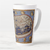 Antiek Wereldkaart Ptolemaic, Johannes of Arnsheim Latte Mok (Rechterhoek)