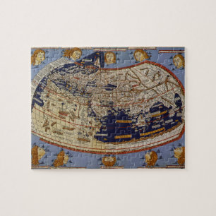 Antiek Wereldkaart Ptolemaic, Johannes of Arnsheim Legpuzzel