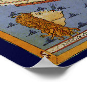 Antiek Wereldkaart Ptolemaic, Johannes of Arnsheim Poster (Hoek)