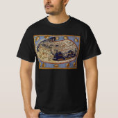 Antiek Wereldkaart Ptolemaic, Johannes of Arnsheim T-shirt (Voorkant)
