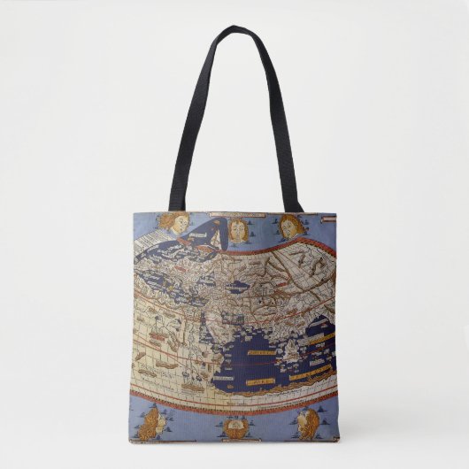 Antiek Wereldkaart Ptolemaic, Johannes of Arnsheim Tote Bag (Voorkant)