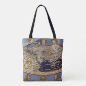 Antiek Wereldkaart Ptolemaic, Johannes of Arnsheim Tote Bag (Achterkant)