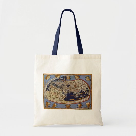 Antiek Wereldkaart Ptolemaic, Johannes of Arnsheim Tote Bag (Voorkant)
