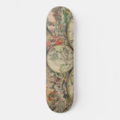 Antiek Wereldkaart Skateboard (Voorkant)
