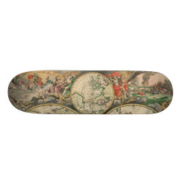 Antiek Wereldkaart Skateboard