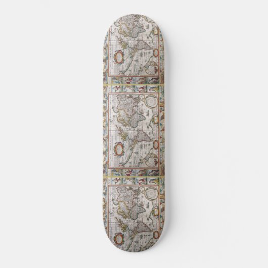 Antiek Wereldkaart skateboards (Voorkant)