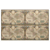 Antiek Wereldkaart Stof (Fat Quarter)