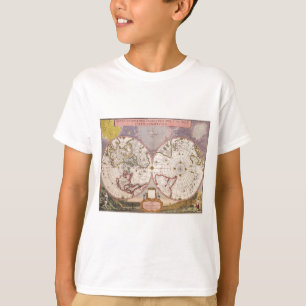Antiek Wereldkaart T-shirt