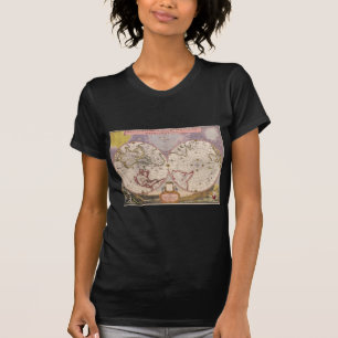 Antiek Wereldkaart T-shirt
