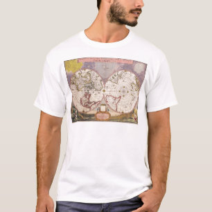 Antiek Wereldkaart T-shirt