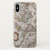 Antiek Wereldkaart Telefoongevallen Case-Mate iPhone Case (Achterkant)