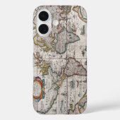 Antiek Wereldkaart Telefoongevallen Case-Mate iPhone Case (Achterkant)