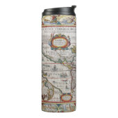 Antiek Wereldkaart Thermosbeker (Gedraaid links)