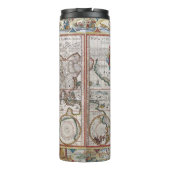 Antiek Wereldkaart Thermosbeker (Achterkant)