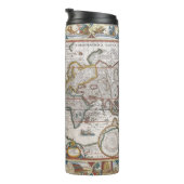 Antiek Wereldkaart Thermosbeker (Geroteerd rechts)