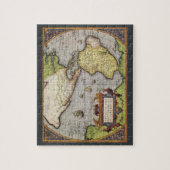 Antiek Wereldkaart van Amerika door Abraham Orteli Legpuzzel (Verticaal)