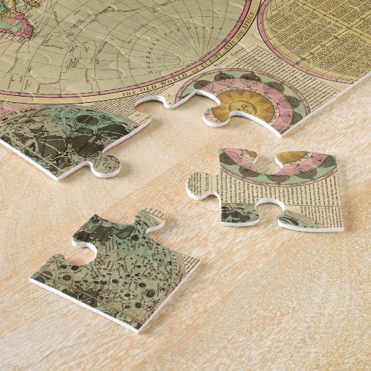 Antiek Wereldkaart van Carington Bowles, ongeveer Legpuzzel (Zijkant)