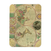 Antiek Wereldkaart van Carington Bowles, ongeveer Magneet (Verticaal)