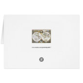 Antiek Wereldkaart van Hendrik Hondius, 1630 (Achterkant Horizontaal)