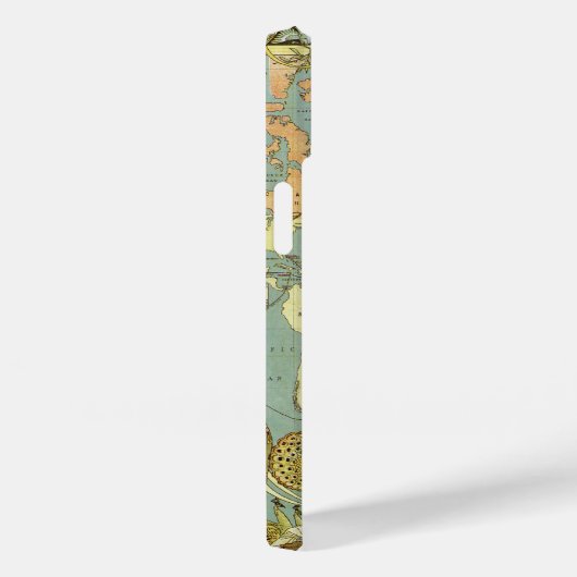 Antiek Wereldkaart van het Britse Rijk, 1886 Case-Mate iPhone Case (Achterkant / Rechts)