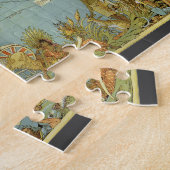 Antiek Wereldkaart van het Britse Rijk, 1886 Legpuzzel (Zijkant)