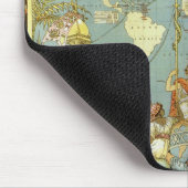 Antiek Wereldkaart van het Britse Rijk, 1886 Muismat (Hoek)