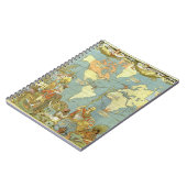 Antiek Wereldkaart van het Britse Rijk, 1886 Notitieboek (Linkerzijde)