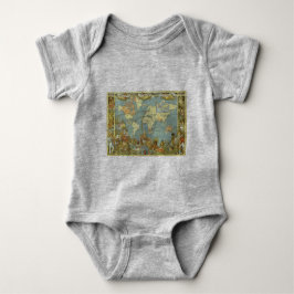 Antiek Wereldkaart van het Britse Rijk, 1886 Romper