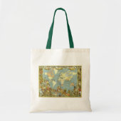 Antiek Wereldkaart van het Britse Rijk, 1886 Tote Bag (Voorkant)