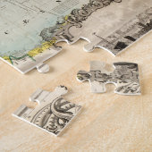 Antiek Wereldkaart van John Colton, circa 1854 Legpuzzel (Zijkant)