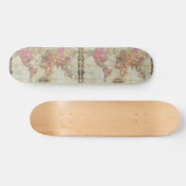 Antiek Wereldkaart van John Colton, circa 1854 Skateboard (Horizontaal)
