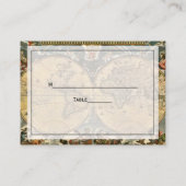 Antiek Wereldkaart Verstoorde #2 de Kaarten van de Plaatskaartje (Achterkant)