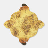 ANTIEK  WERELDKAART VII BEDANKDOOSJES (Uitgevouwen)