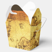 ANTIEK  WERELDKAART VII BEDANKDOOSJES (Geopend)