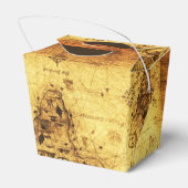 ANTIEK  WERELDKAART VII BEDANKDOOSJES (Achterkant)