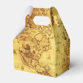 ANTIEK  WERELDKAART VII BEDANKDOOSJES (Achterkant)