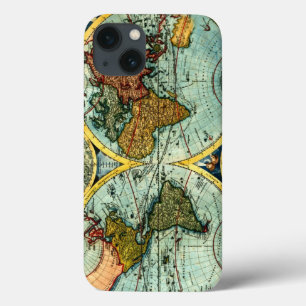 Antiek Wereldkaart  Wereldbol Art iPhone 6 hoesje
