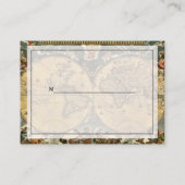 Antiek Wereldkaart Witte #2 Plaatskaartje (Achterkant)