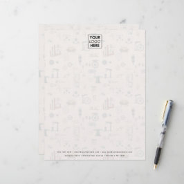 Antiek werktuigbouwkunde en natuurwetenschappen briefhoofd