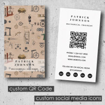 Antiek Werktuigbouwkunde Wetenschappelijke QR-code