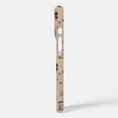 Antiek werktuigbouwkundige wetenschapspatroon Case-Mate iPhone case (Achterkant / Links)