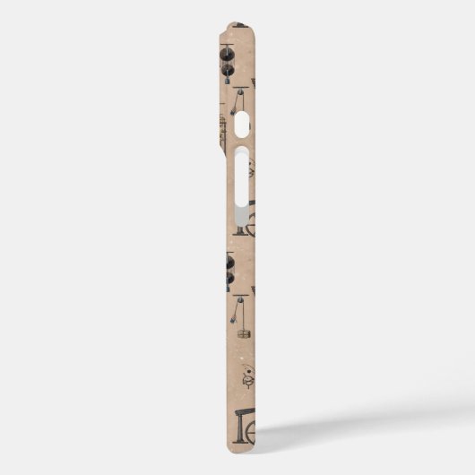 Antiek werktuigbouwkundige wetenschapspatroon Case-Mate iPhone case (Achterkant / Links)