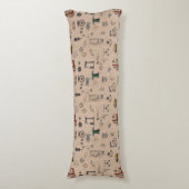 Antiek werktuigbouwkundige wetenschapspatroon lichaamskussen (Voorkant Verticaal)