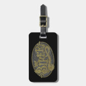 Antiek Westerne motorrijder Bagagelabel (Voorkant verticaal)