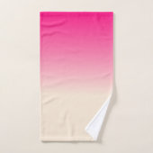 Antiek White en Winter Sky Pink Ombre Pattern Bad Handdoek (Handdoek)