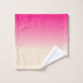 Antiek White en Winter Sky Pink Ombre Pattern Bad Handdoek (Wasdoekje)