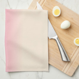 Antiek White en Winter Sky Pink Ombre Pattern Theedoek