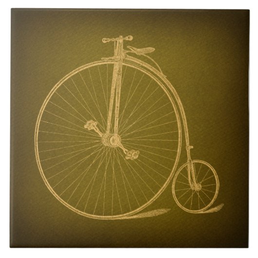  Antiek wiel  wiel Tegeltje (Voorkant)