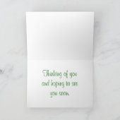 Antiek Wielbarrow Marigolds denken aan jou Kaart (Binnen)