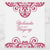 Antiek, wijn etiket (Enkel label)